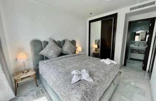 Tangier Apartment | White minimalist & Stylish 2 Bedroom with Balcony