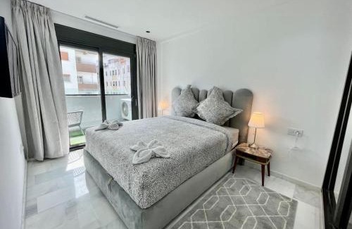 Tangier Apartment | White minimalist & Stylish 2 Bedroom with Balcony