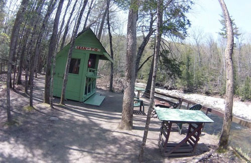 Warren Cabin | White Mountain Riverside lean to/tent site
