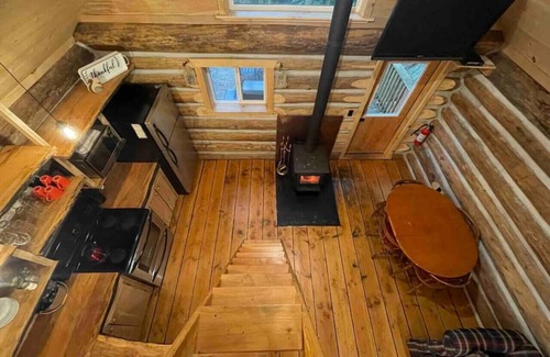 Regional District of Nanaimo Cabin | Wind Down Log Cabin in the Woods with Cozy Woodstove