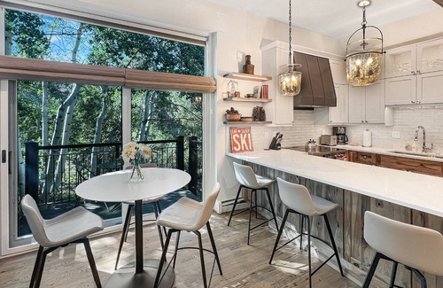 Snowmass Village Condo | Winter in Snowmass! Bright Corner Condo w/Views, 2 Balconies, Pool/HT, Parking & Trail Access