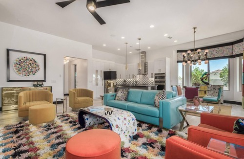 Palm Valley House | Within Pebblecreek - 2BD+Den Pet Friendly Designers Delight w/Private Pool & Spa!