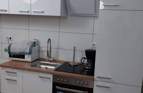 Lubbecke Apartment | Wohnung Monteure 4 Personen, Zentral, Ruhig, Küche