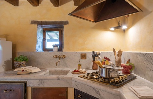 Dicomano Villa | Wonderful private villa with private pool, A/C, WIFI, hot tub, TV, patio, panoramic view and par.