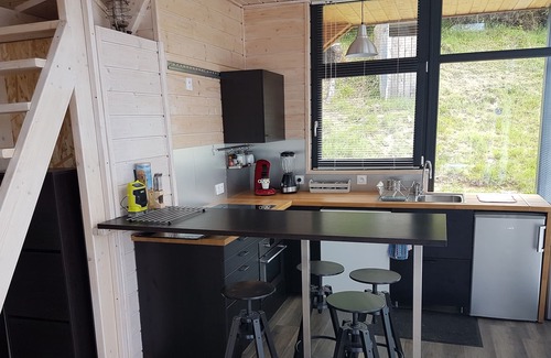 Pont-de-Salars Ski Chalet | Wooden chalet on the lake of Pont de Salars, in Aveyron