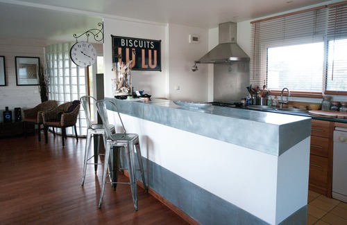 Tregastel House | Wooden villa with private pool by the sea near Perros Guirec