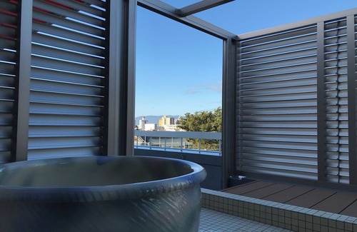 Nishijin Apartment | You can enjoy an open-air bath and BBQ here in the center of Kyoto!