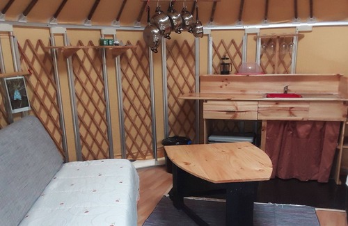 Aldeguer RV Rental | Yurt for 4 in Remote Mountain Location