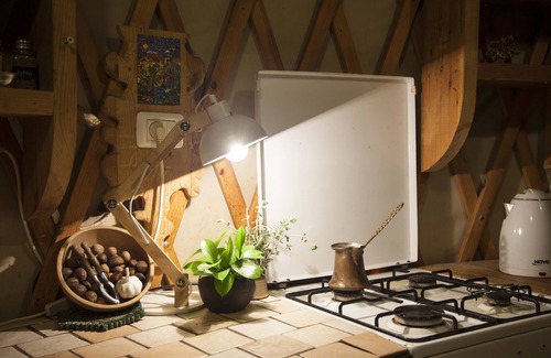 Amirim Ski Chalet | Yurt located in a little oak grove