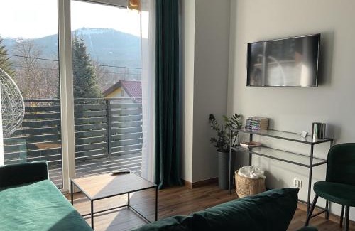 Szklarska Poreba Apartment | Z Widokiem Apartamenty - apartamenty z widokiem na góry i zewnętrzną balią