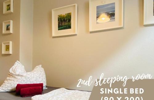 Jena Apartment | Zentral & ruhig, ideal für Home Office mit Garten