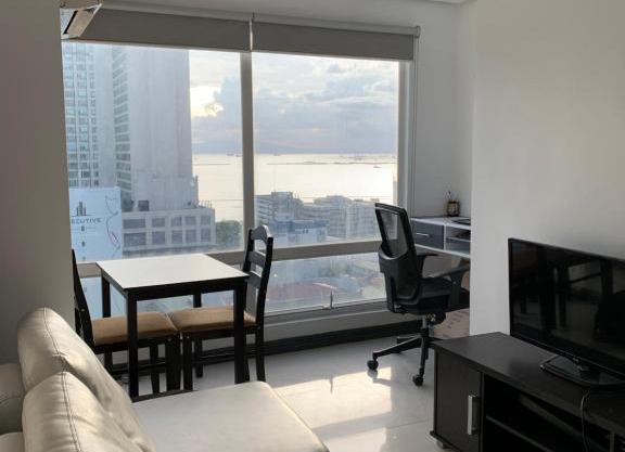 1 BR with balcony, fully furnished overlooking Manila Bay at Birch Tower, Malate, Manila