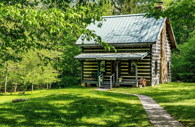 1BR, 1BA Log Cabin
