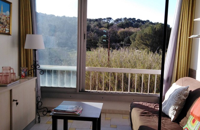 24m2 studio in private property with swimming pool and private parking space.