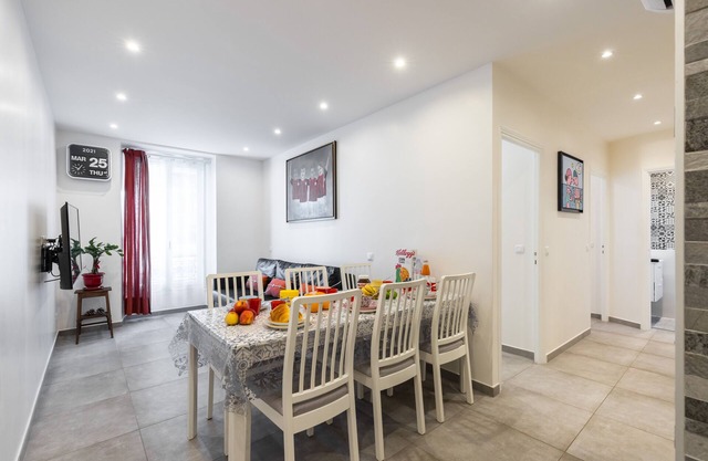 3 PIECES - NEAR NICE VILLE TRAIN STATION - AIR CON