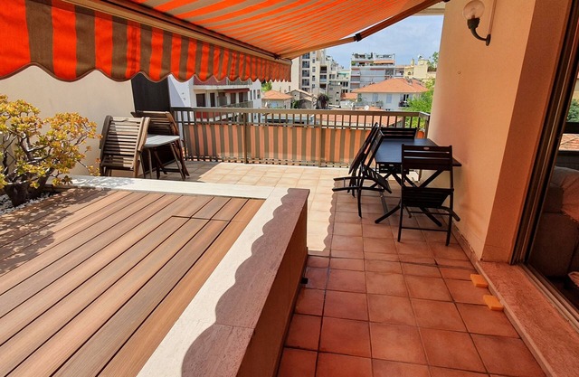3p, air-conditioned, terrace, 2 bedrooms - 5min beach, old town, shops