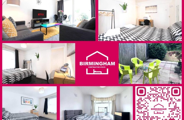 4 Bedroom House with 7 Beds and 2 Bathrooms by NEC-HS2-Available for Contractors, Families and Extended FlexibleStays