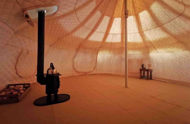 6m Unfurnished tent next to Natural pool