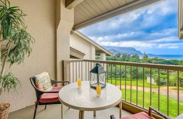 (7305) Ocean View Studio Hanalei Bay Resort, Pool , Tennis, Beach Gear