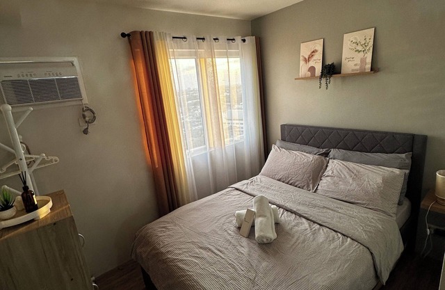 A 24-sqm studio type . Has 3 beds and perfect for families, couples or friends.