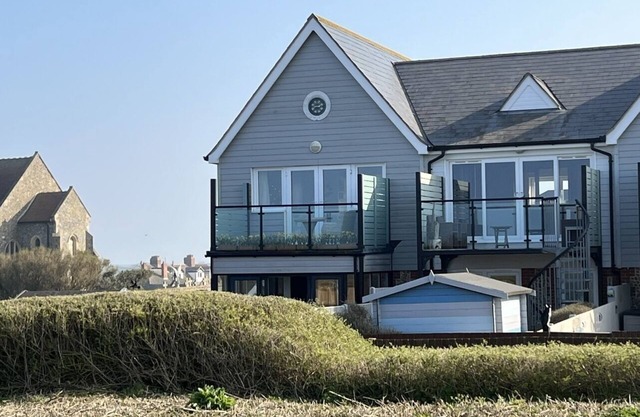 A beautiful award winning upside down house with fabulous sea views