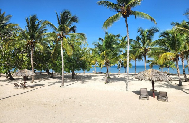 A dreamy vacation apartment, steps from private beach.