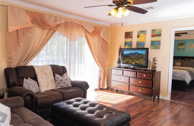A very cozy apartment with two master bedrooms!