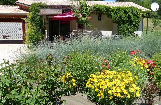 A wooden house in the meadow in the heart of Haute Provence