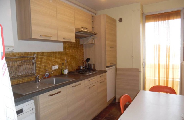 Air-conditioned 2-room apartment with loggia and sea view, near port and shops
