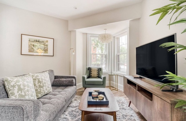 Airy U Street 1BR w/W/D, nr Subway, Park & Dining, by Blueground