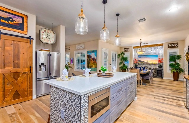 Americana Dream Vacation Home! Heated Pool and Spa! One Dog Friendly!