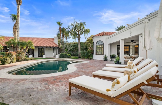 An expansive estate with private pool & lighted pickle ball court