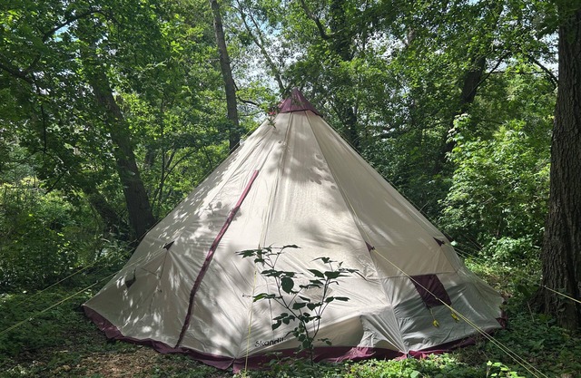 An island all to yourself with a tepee