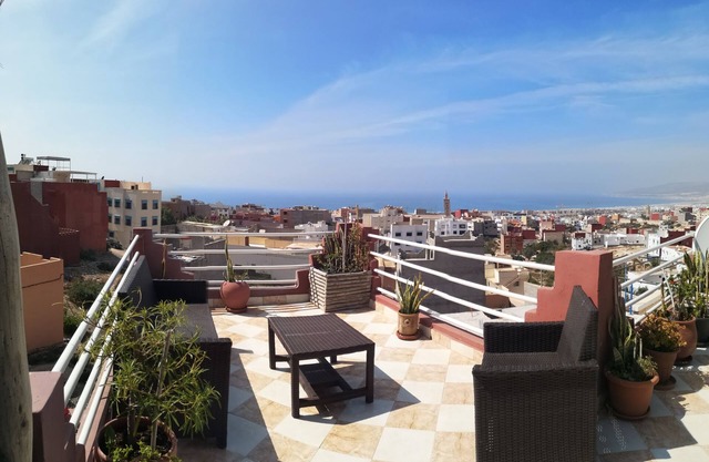 Apartment 80 m² roof terrace panoramic view of the Berber village ocean