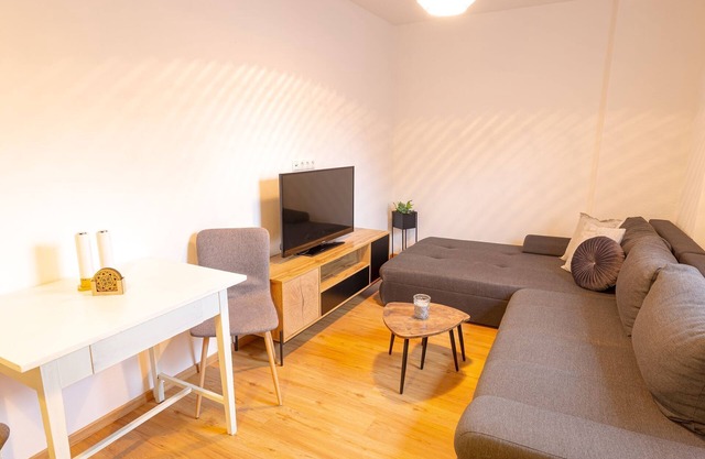 Apartment Angermühle 50m2 mit Blick auf den Garten