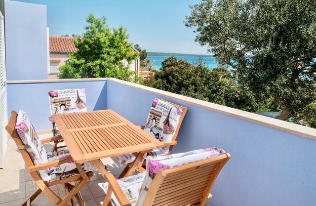 Apartment GALA with cozy terrace with sea view 30m from the beach