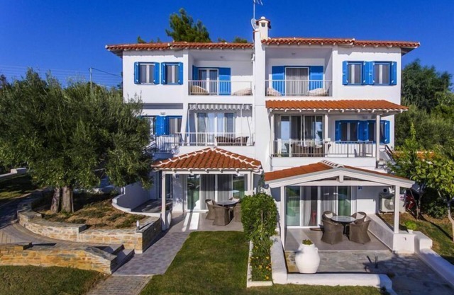 Apartment in Elia Beach with a sea view