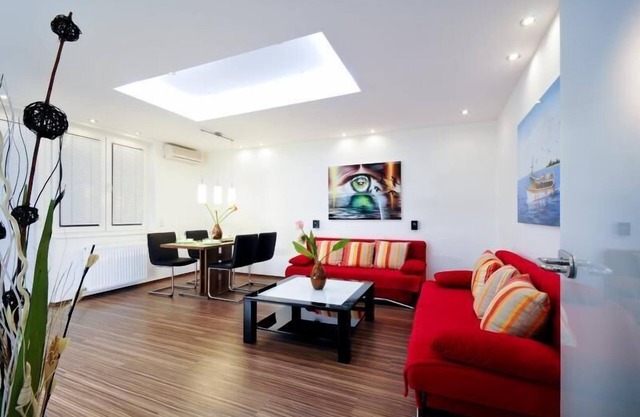 Apartment in Vienna with a luxurious and modern interior and a balcony