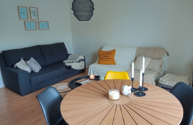 Apartment near the sea in a private residence with a small sea view on the terrace side