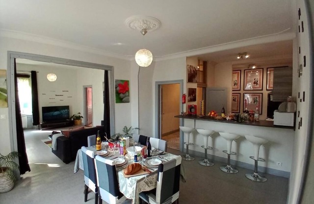 Apartment overlooking Collegiate Church of Thann.