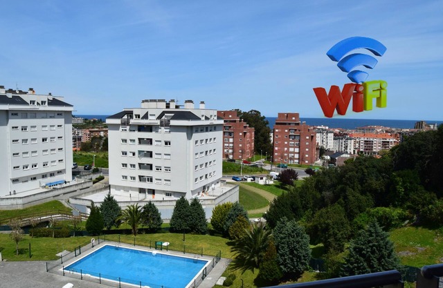 Apartment with Pool 2 Terraces Views and WIFI