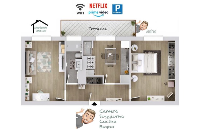 Appartamento Campi Elisi