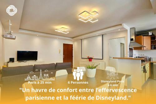Appartement T3 à 5 min de Disney et 25min de Paris