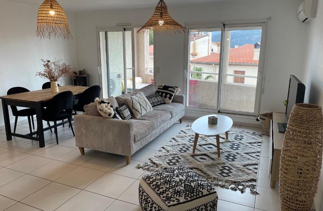 Appartement T3 climatisé,balcon, classé 3 étoiles