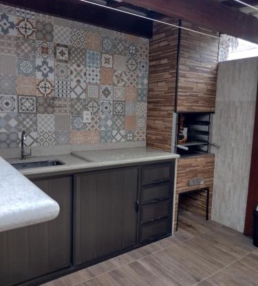 Apto com área Churrasqueira