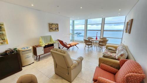 Apto frente ao mar 3 qts, andar alto, excelente vista ao mar!