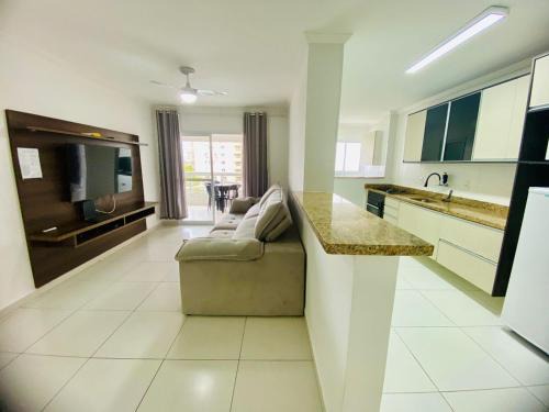 Apto na Aviação, apenas 2 min da praia - Ideal para home office, praia e descanso