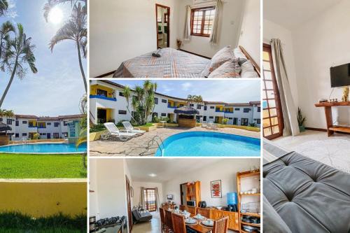 Aptos com 3 quartos sendo 1 suíte, no Residencial Lacorte, condomínio com piscina, área gourmet localizado a poucos metros da praia de Taperapuã
