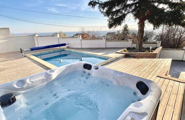 Aquamarine house,lovely sea view, private pool,jacuzzi