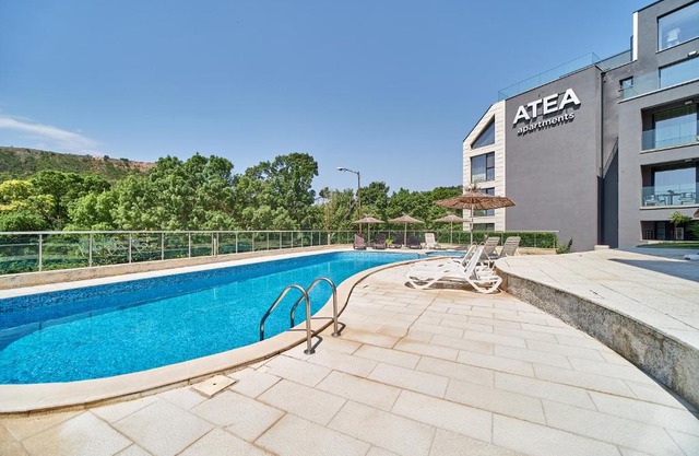 ATEA complex with pool next to the beach
